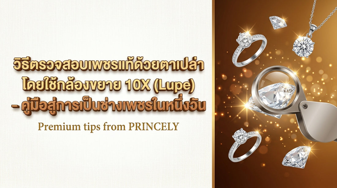 วิธีส่องเพชรแท้ด้วยตาเปล่าผ่านแว่นขยาย 10X (Loupe) ฉบับหัดเป็นช่างเพชรใน 1 วัน