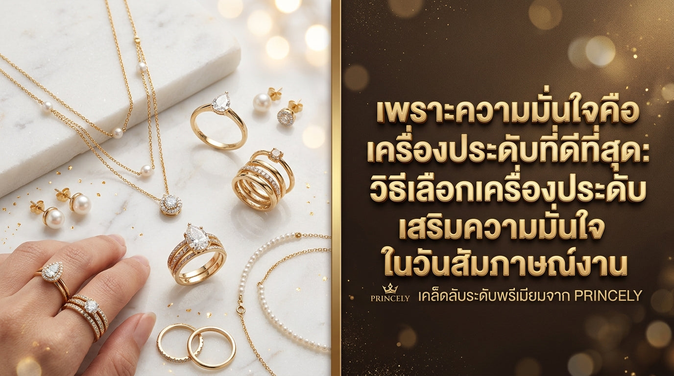 เพราะความมั่นใจคือเครื่องประดับที่ดีที่สุด: วิธีเลือกจิวเวลรี่เพื่อเสริมความมั่นใจในวันสัมภาษณ์งาน