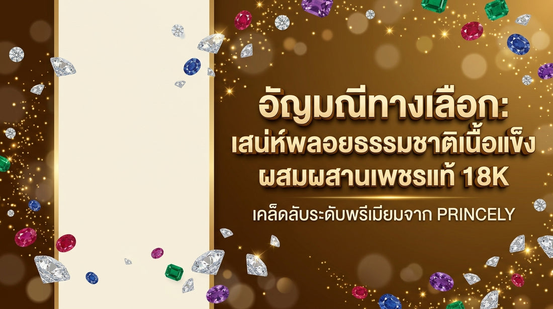 อัญมณีทางเลือก เสน่ห์ของพลอยเนื้อแข็งธรรมชาติกับการมิกซ์ร่วมกับเพชรแท้ 18K