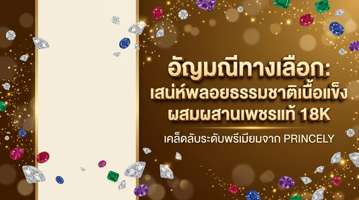 อัญมณีทางเลือก เสน่ห์ของพลอยเนื้อแข็งธรรมชาติกับการมิกซ์ร่วมกับเพชรแท้ 18K