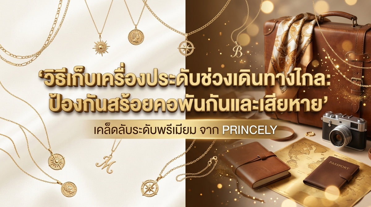 วิธีเก็บรักษาจิวเวลรี่ตอนเดินทางไกล ไม่ให้สายสร้อยคอพันกันเป็นปมจนชำรุด