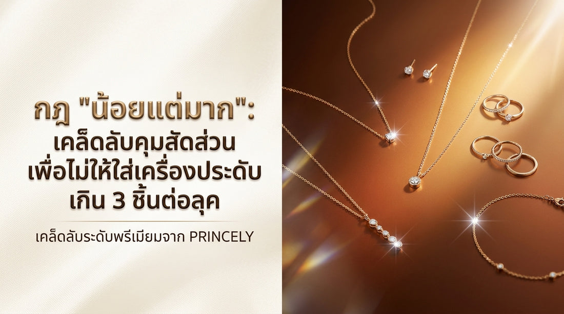 กฎการแต่งเครื่องประดับน้อยแต่มาก (Less is More) วิธีคุมสัดส่วนไม่ให้เกิน 3 ชิ้นต่อ 1 ลุค