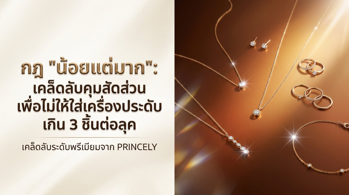 กฎการแต่งเครื่องประดับน้อยแต่มาก (Less is More) วิธีคุมสัดส่วนไม่ให้เกิน 3 ชิ้นต่อ 1 ลุค