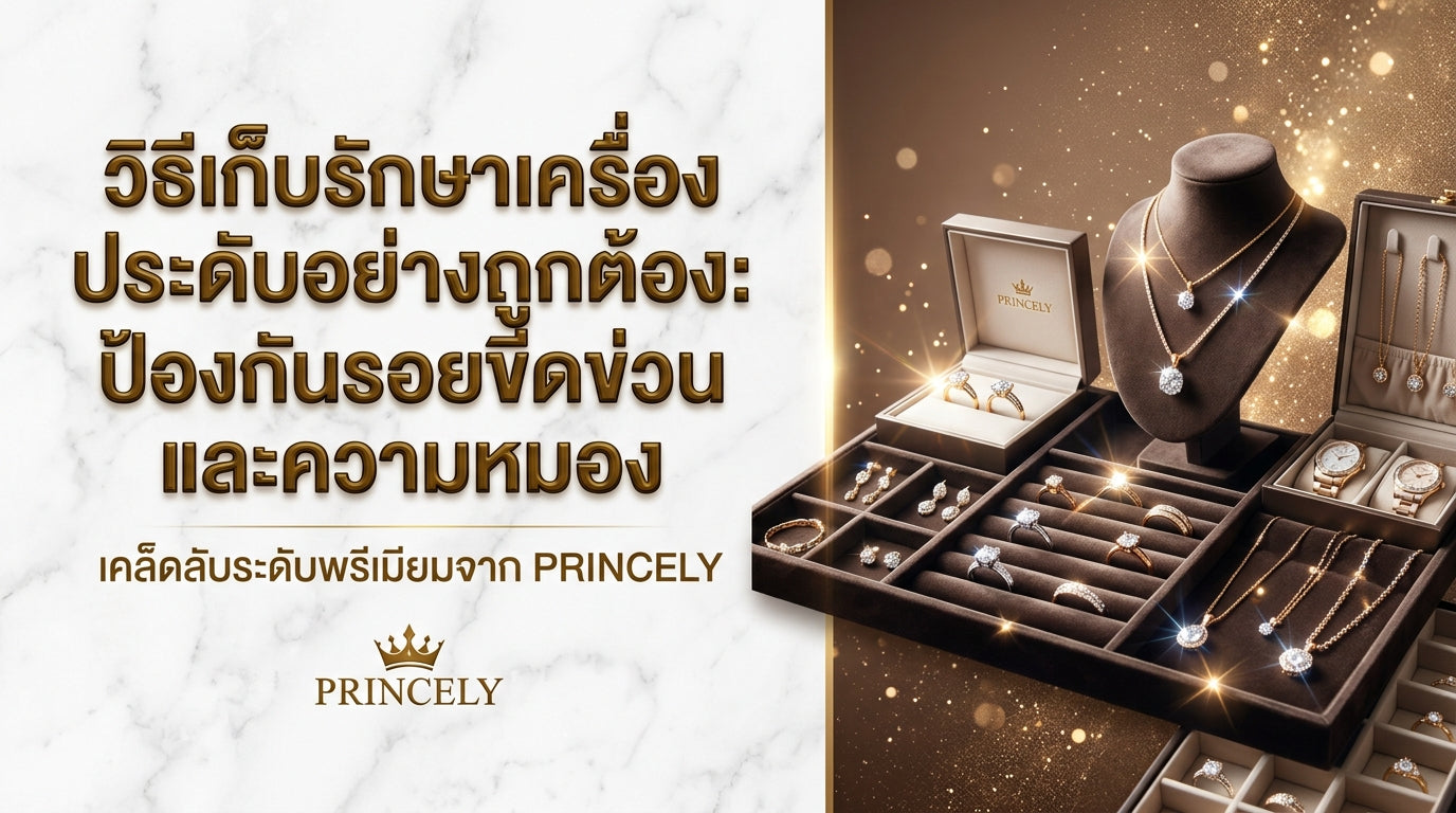 วิธีเก็บรักษาจิวเวลรี่อย่างถูกวิธี ป้องกันรอยขีดข่วนและไม่ให้หมองดำ