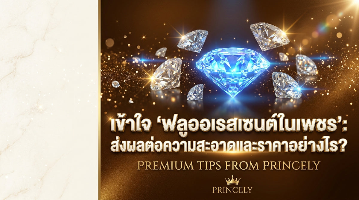 ทำความเข้าใจการเรืองแสงของเพชร (Fluorescence) มีผลต่อความใสและราคาอย่างไร