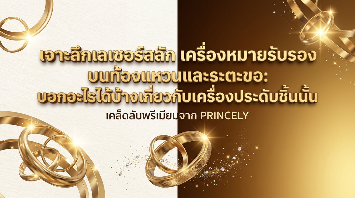 เจาะลึกตราประทับเลเซอร์ (Hallmark) ใต้ท้องแหวนและตัวล็อก บอกอะไรเกี่ยวกับชิ้นงานบ้าง