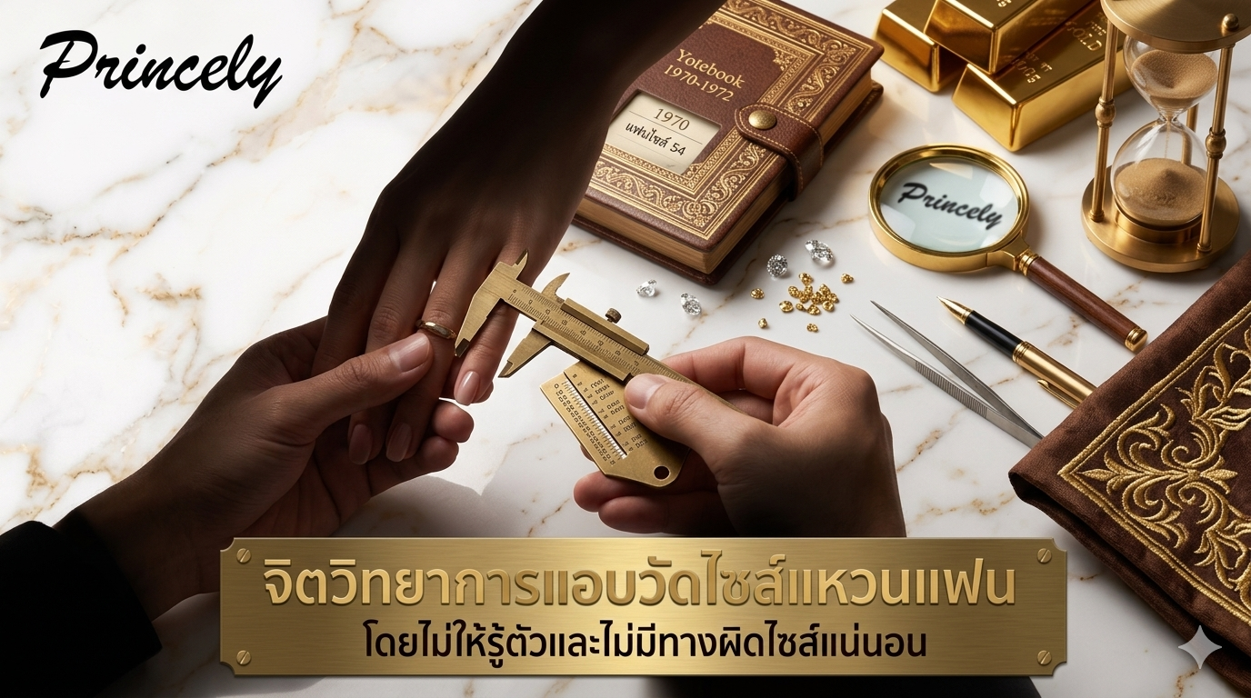 จิตวิทยาการแอบวัดไซส์แหวนแฟน โดยไม่ให้รู้ตัวและไม่มีทางผิดไซส์แน่นอน