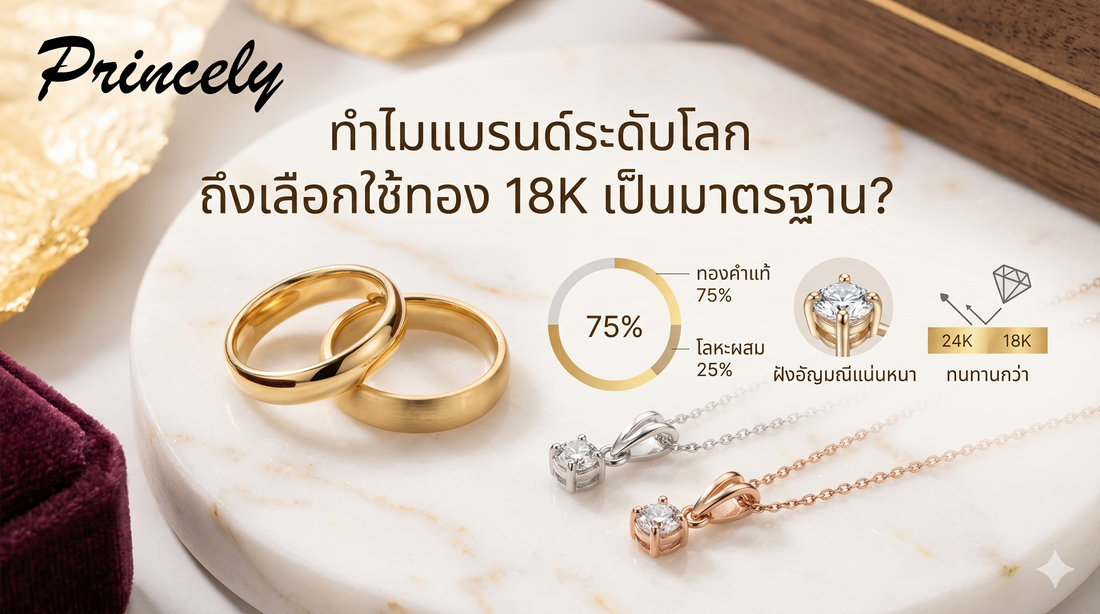 ทำไมแบรนด์ระดับโลกถึงเลือกใช้ทอง 18K เป็นมาตรฐาน?