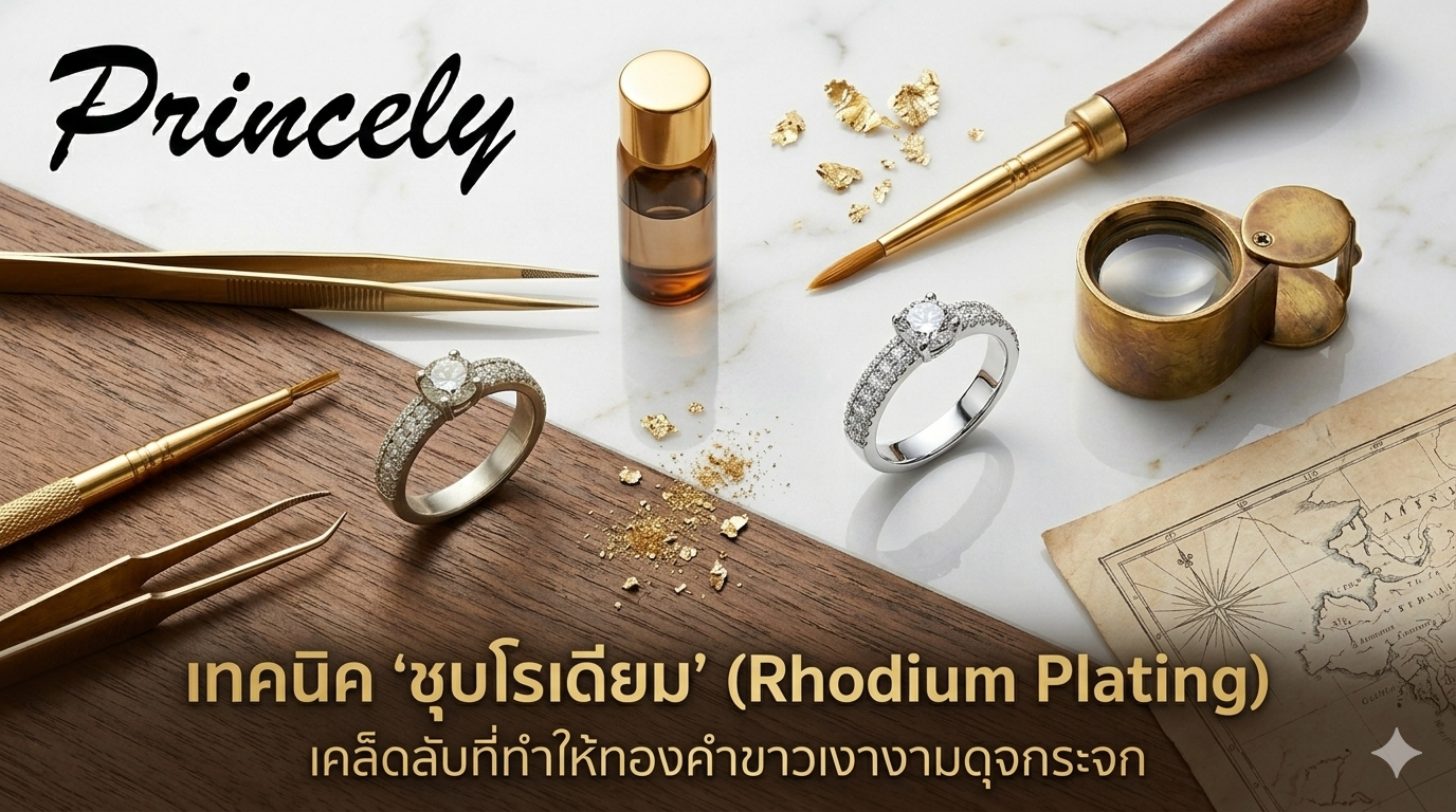 เทคนิค "ชุบโรเดียม" (Rhodium Plating) เคล็ดลับที่ทำให้ทองคำขาวเงางามดุจกระจก