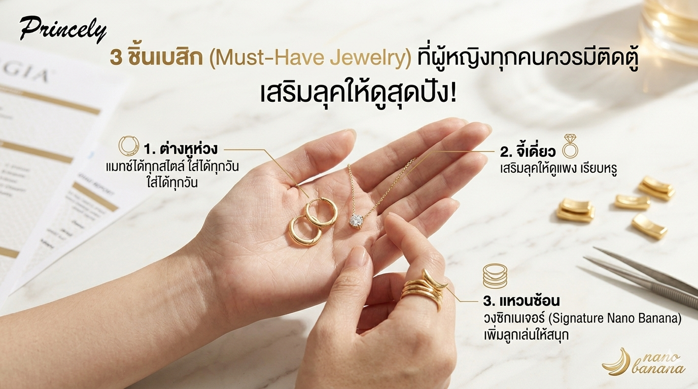 3 ชิ้นเบสิก (Must-Have Jewelry) ที่ผู้หญิงทุกคนควรมีติดตู้