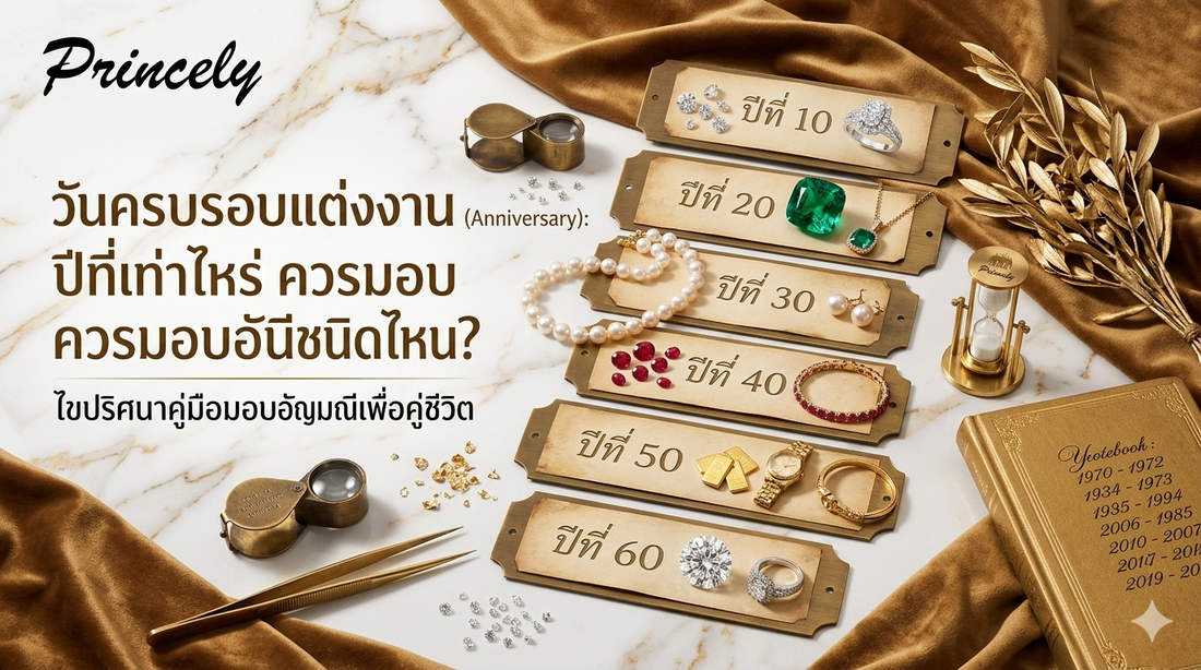 วันครบรอบแต่งงาน (Anniversary) ปีที่เท่าไหร่ ควรมอบอัญมณีชนิดไหนให้คู่ชีวิต?