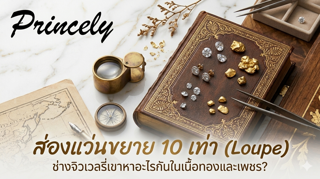 ส่องแว่นขยาย 10 เท่า (Loupe) ช่างจิวเวลรี่เขาหาอะไรกันในเนื้อทองและเพชร?