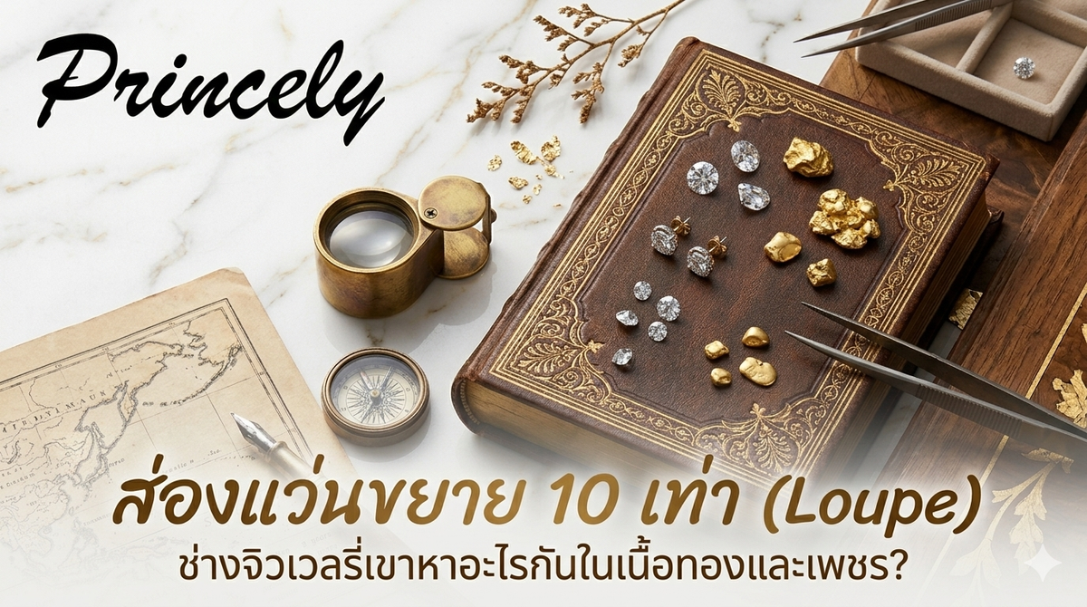 ส่องแว่นขยาย 10 เท่า (Loupe) ช่างจิวเวลรี่เขาหาอะไรกันในเนื้อทองและเพชร?