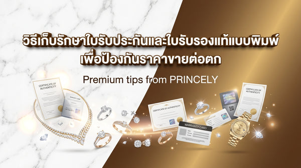 วิธีเก็บรักษาเอกสารใบรับประกัน (Warranty) และใบเซอร์พิมพ์แท้ เพื่อไม่ให้ราคารับซื้อคืนตก