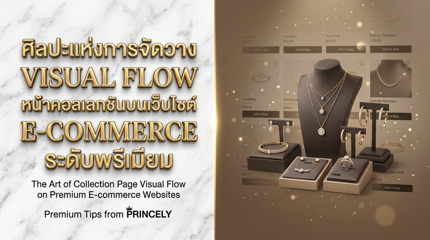 ศิลปะการจัดหน้าภาพรวมสินค้า (Collection Page Visual Flow) บนเว็บไซต์ E-commerce ระดับพรีเมียม