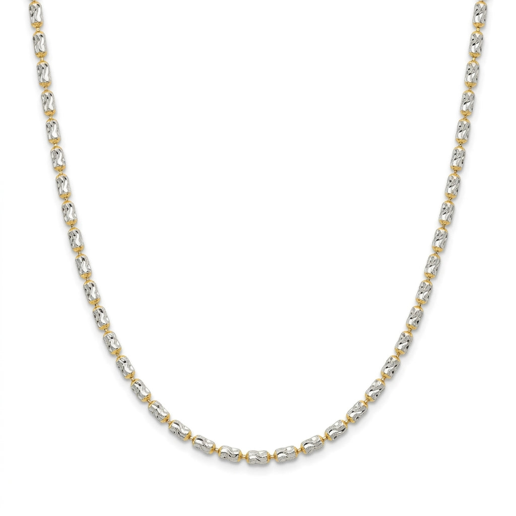 สร้อยคอสองกษัตริย์ลายข้อต่อทรงกระบอกเงางาม